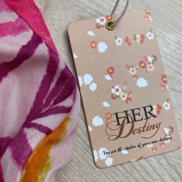 Her Destiny Tropical Volume Maxi Skirt Women M Rainbow Resortwear Paradise NWT - Picture 6 of 15